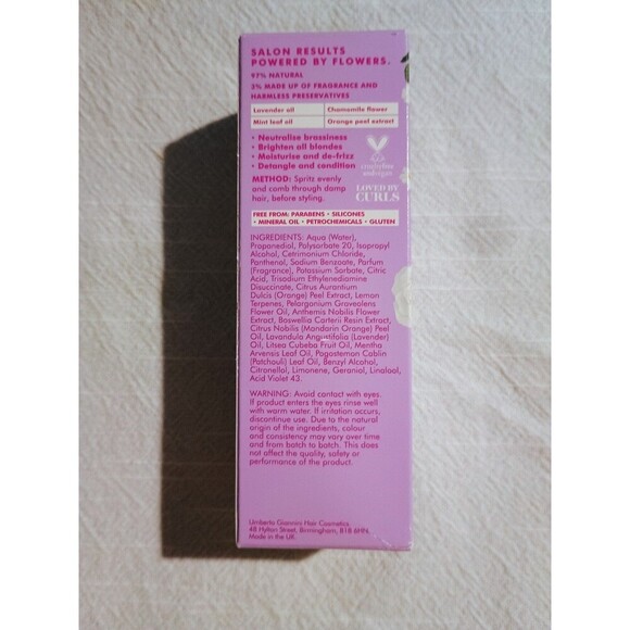 Umberto Giannini Flowerology Ultra Violet Blonde Spray 100ml - Picture 5 of 6